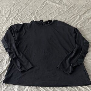 Chic Black Long Sleeve Women's Top